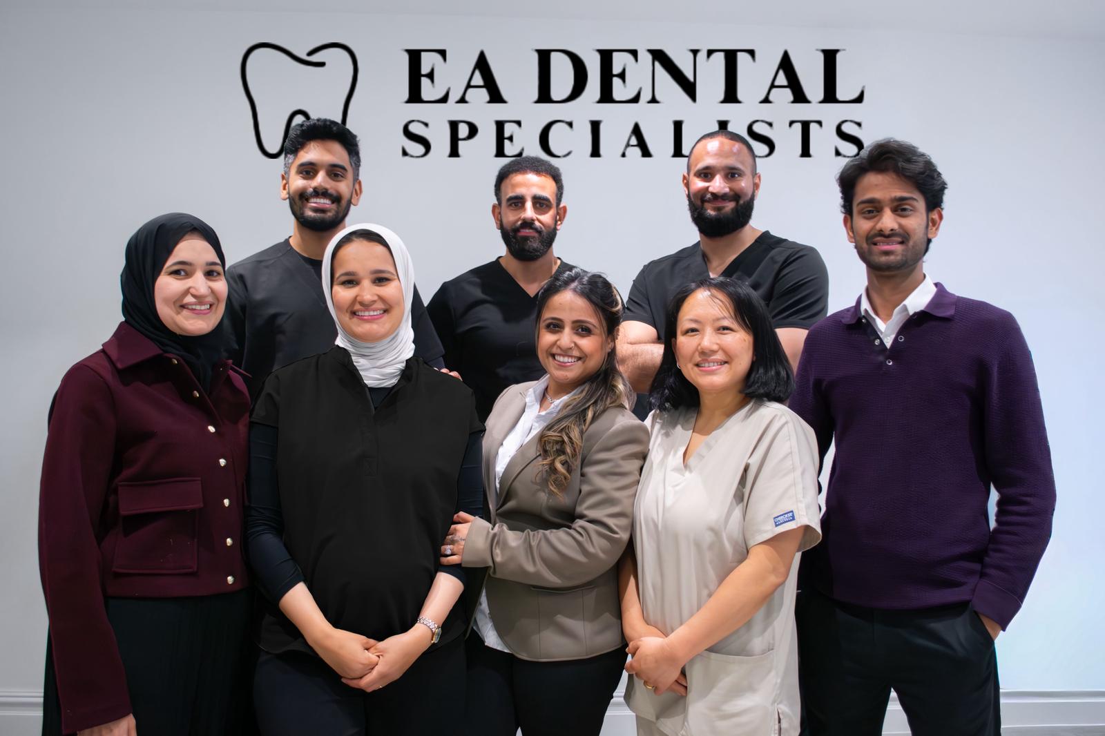 The EA Dental Specialists team together at the practice.